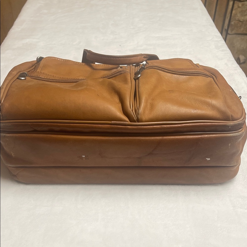 Leather Men's Vintage Leather briefcase - Picture 6 of 8